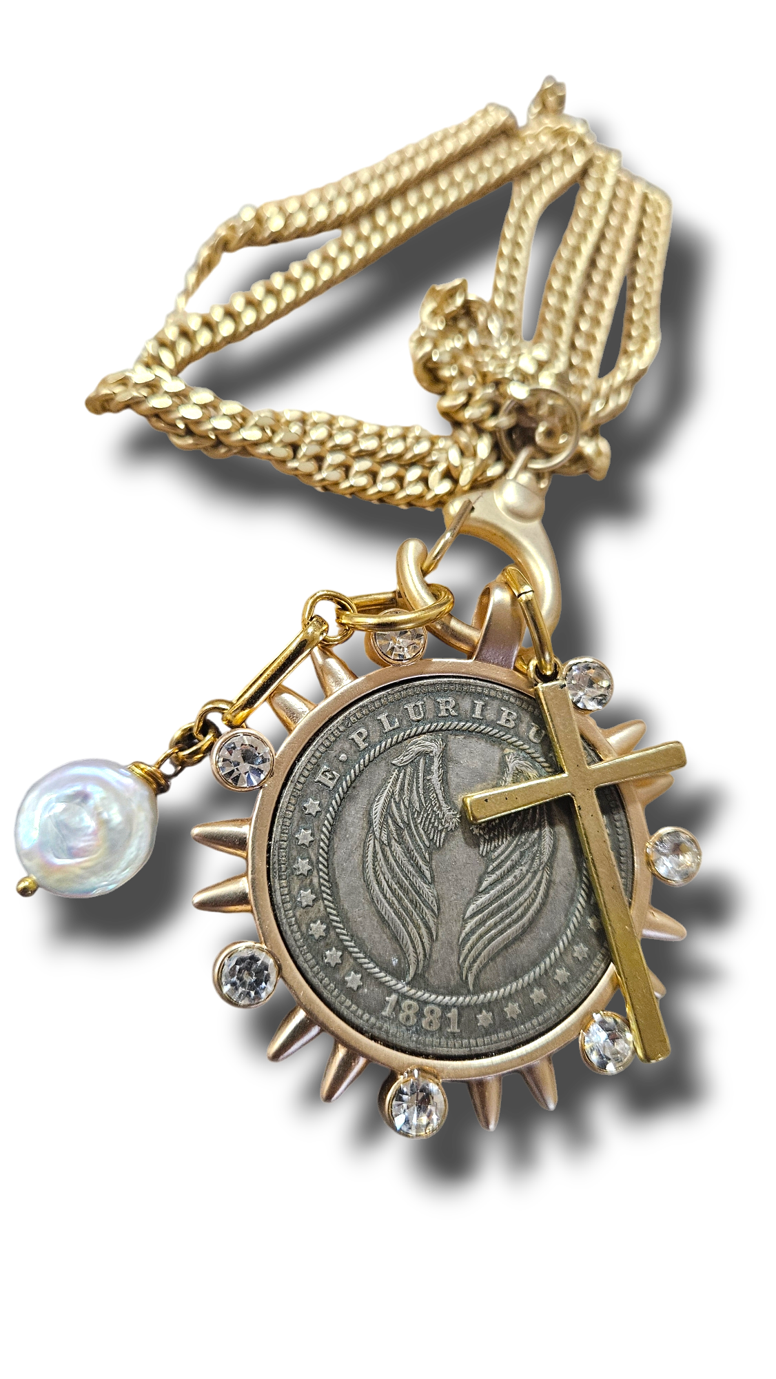 Angel wing medallion