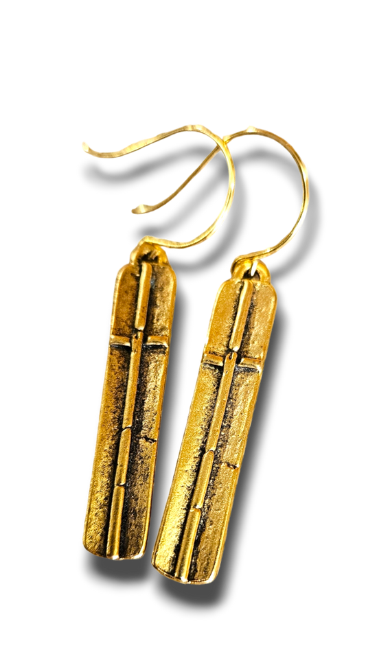 Long crossbar earrings