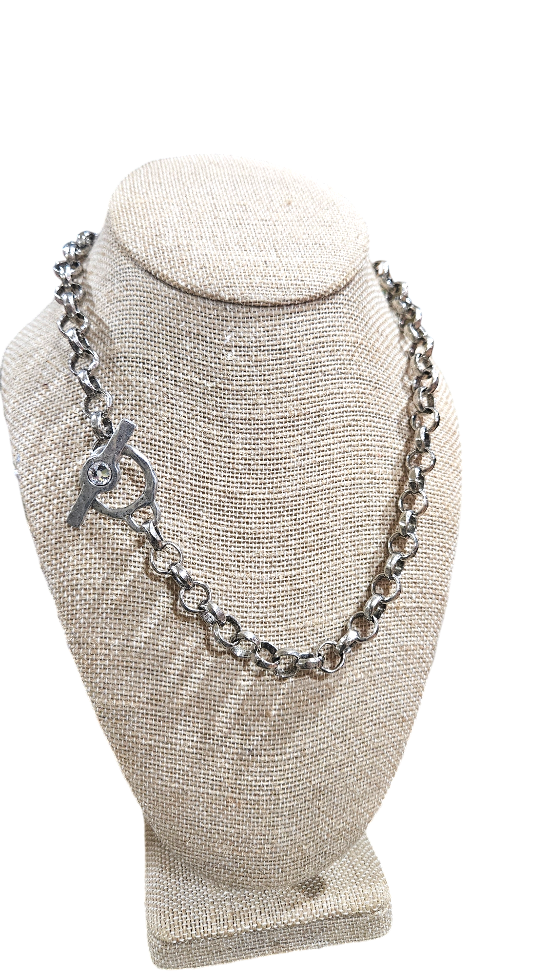 "Sparkle" Thick paper clip necklace