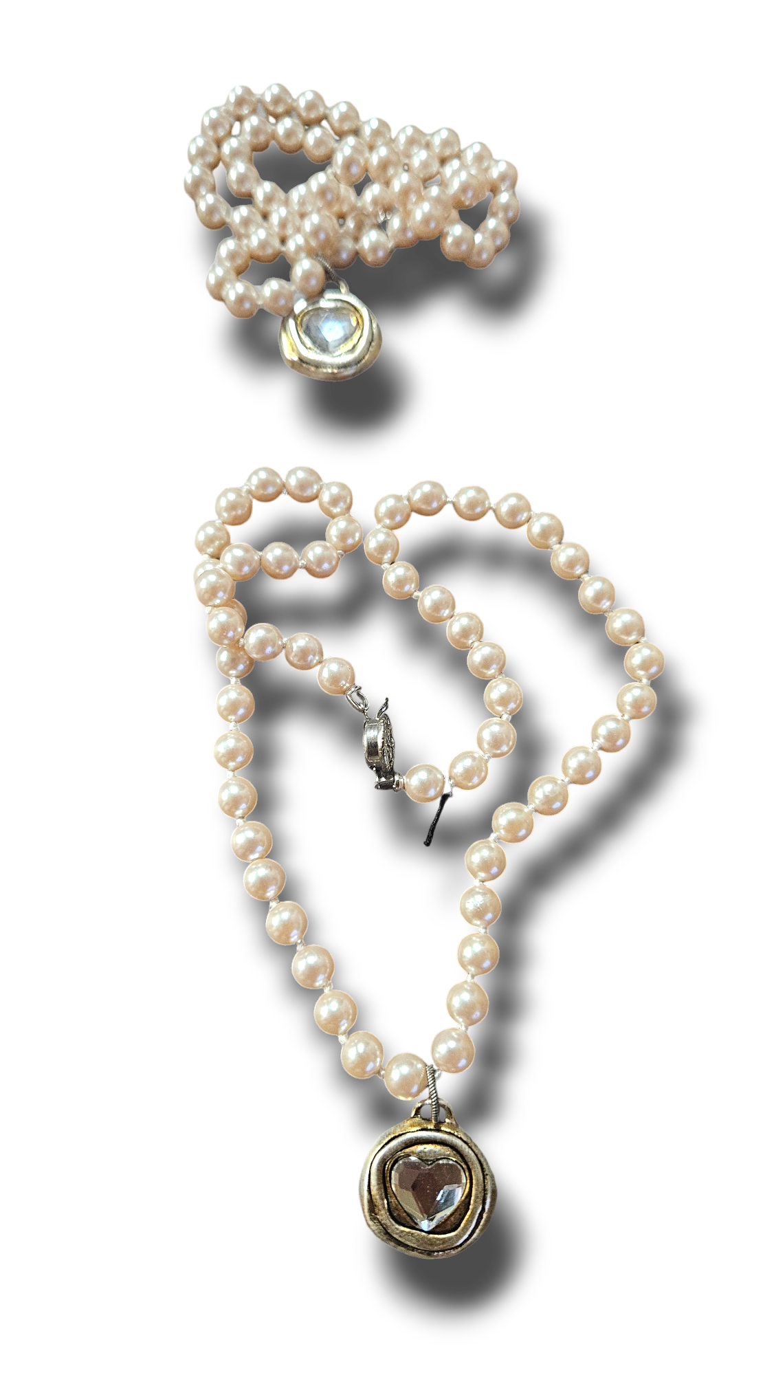 MAYORCA PEARL HEART PENDANT