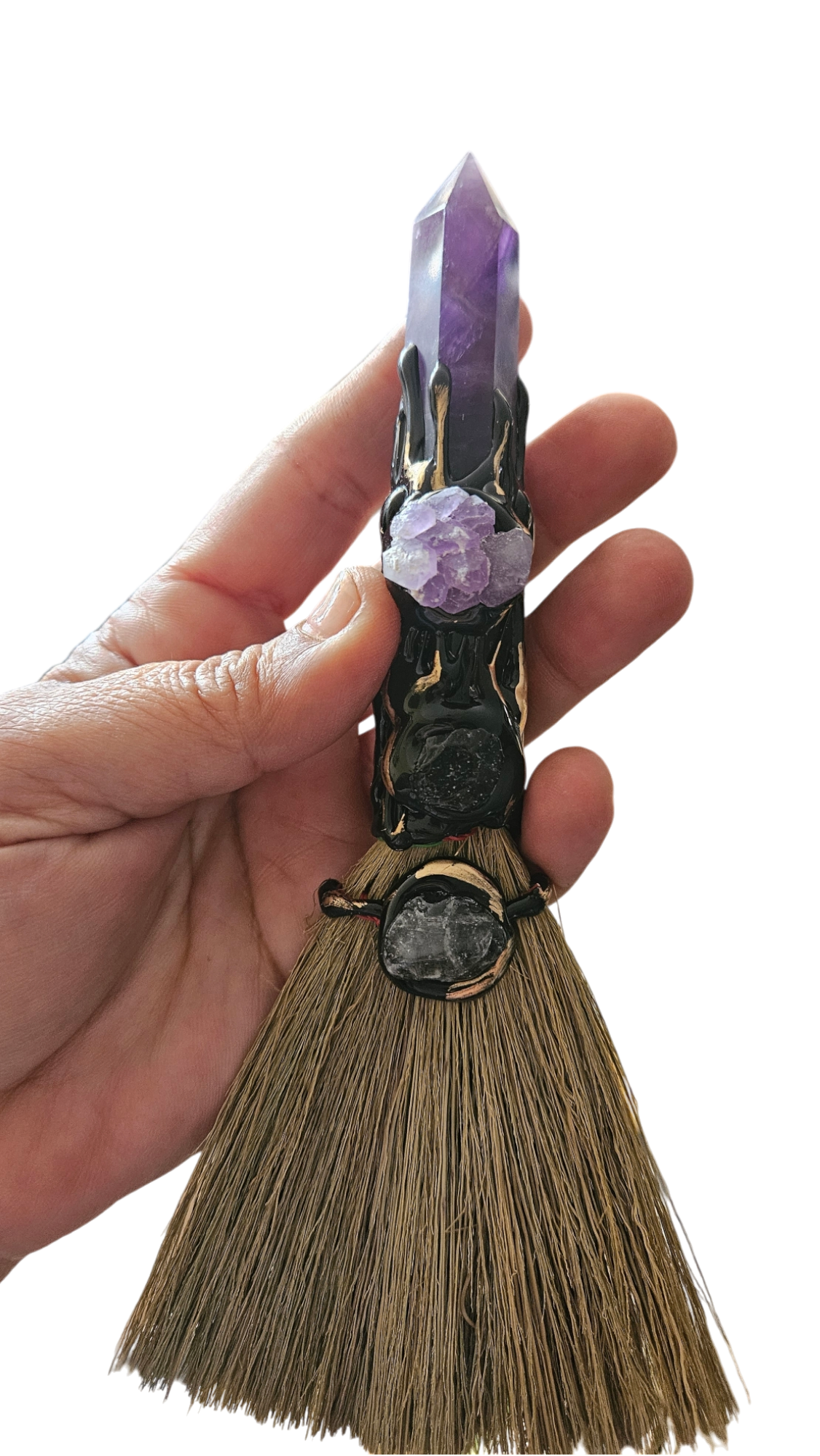 quartz broom Amethyst