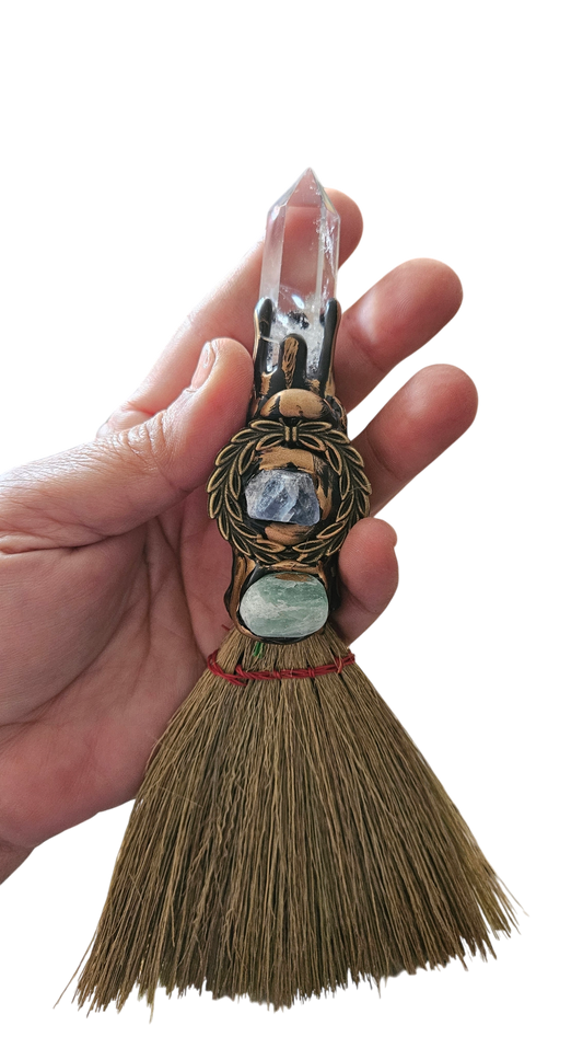 CLEAR Quartz broom